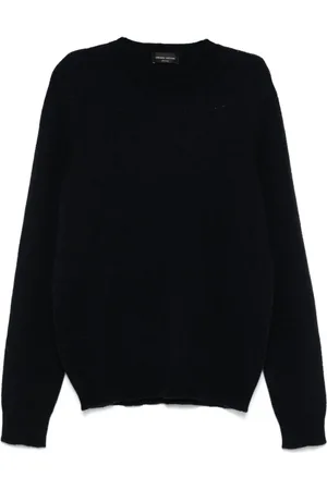 Roberto Collina Homme, Pulls, Bleu, Taille: XL Pulls Bleus pour Hommes