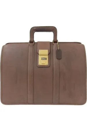 Coach Homme, Pre-owned, Brun, Taille: ONE Size Pre-owned Cuir sacoches-mallettes