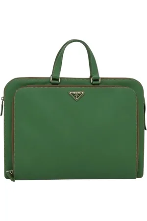 Prada Femme, Pre-owned, Vert, Taille: ONE Size Pre-owned Cuir sacs-prada