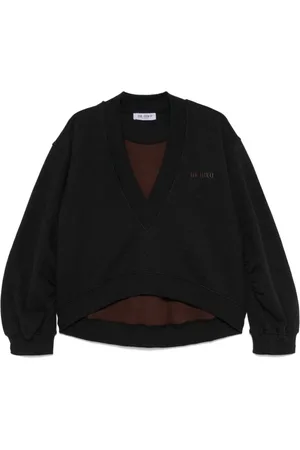 The Attico Femme, Sweatshirts et sweats à capuche, Noir, Taille: 36 FR Pull Noir Marron Vêtements pour Femmes