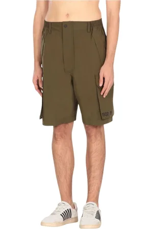 Dsquared2 Homme, Shorts, Vert, Taille: S Shorts Cargo Noirs avec Poches Multiples