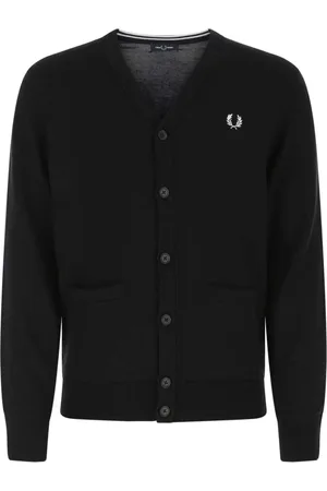 Fred Perry Homme, Pulls, Noir, Taille: S Collection de Mailles Élégantes