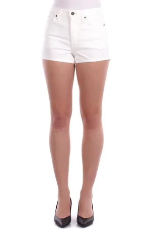 Guess Femme, Shorts, Blanc, Taille: W26 Shorts Blancs avec Logo et Poches