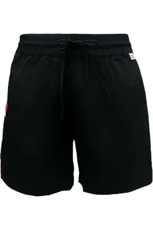 GCDS Homme, Maillots de bain, Noir, Taille: M Boxer de Bain Noir avec Logo Lounge