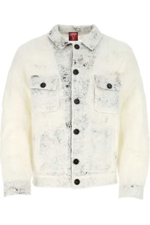Vitelli Homme, Vestes, Blanc, Taille: S Veste en Denim