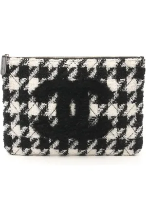 CHANEL Femme, Pre-owned, Noir, Taille: ONE Size Pre-owned Toile pochettes-minaudieres