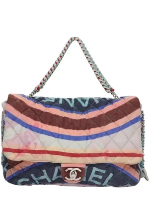CHANEL Femme, Pre-owned, Multicolore, Taille: ONE Size Pre-owned Toile sacs-chanel