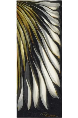 Roberto Cavalli Femme, Accessoires, Multicolore, Taille: ONE Size Écharpe imprimée or