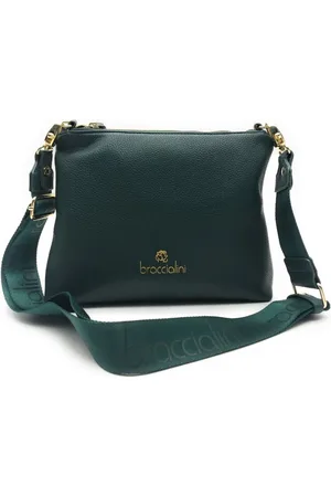 Braccialini Femme, Sacs, Vert, Taille: ONE Size Sac Bandoulière Polyvalent avec Fermeture Éclair