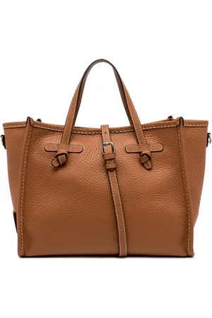 Gianni chiarini Femme, Sacs, Brun, Taille: ONE Size Sac à main en cuir marron avec pochette