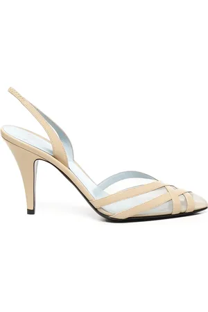 VALENTINO GARAVANI Femme, Chaussures, , Taille: 37 EU Sandales Beiges à Talon et Bride
