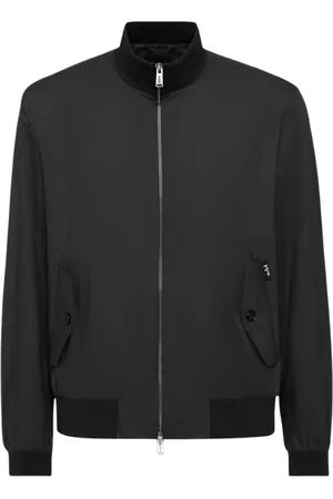 add Homme, Vestes, Noir, Taille: 3XL Blouson Bomber Léger Avec Détails EN Maille