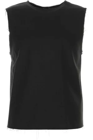 Entire Studios Femme, Tops, Noir, Taille: 38 FR Débardeur Noir en Maille Extensible
