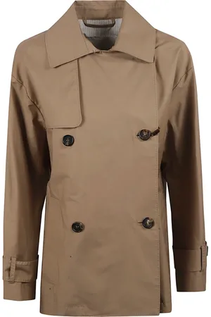 Max Mara Femme, Manteaux, Brun, Taille: 38 FR Manteaux Cube Marron Zeno