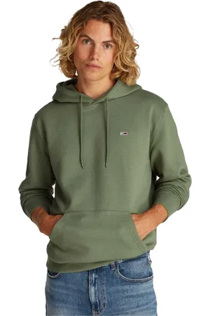 Tommy Hilfiger Homme, Sweatshirts et sweats à capuche, Vert, Taille: 2XL Sweat à Capuche Logo Vert