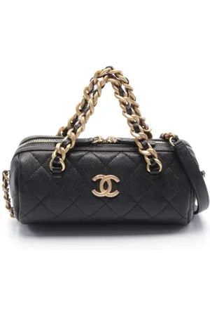 CHANEL Femme, Pre-owned, Noir, Taille: ONE Size Pre-owned Cuir sacs-ports-paule