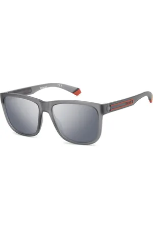 Polaroid Homme, Accessoires, Gris, Taille: 57 MM Matte Grey Lunettes de soleil