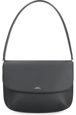 A.P.C. Femme, Sacs, Noir, Taille: ONE Size Sac à bandoulière en cuir avec rabat