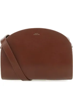 A.P.C. Femme, Sacs, Brun, Taille: ONE Size Sac bandoulière Demi Lune en cuir marron