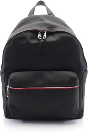 Moncler Homme, Pre-owned, Noir, Taille: ONE Size Pre-owned Toile sacs-dos
