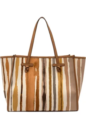 Gianni chiarini Femme, Sacs, Multicolore, Taille: ONE Size Nature Sac à main avec poignées en cuir