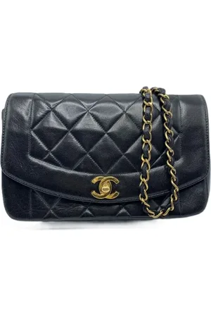 CHANEL Femme, Pre-owned, Noir, Taille: ONE Size Pre-owned Cuir sacs-bandouliere