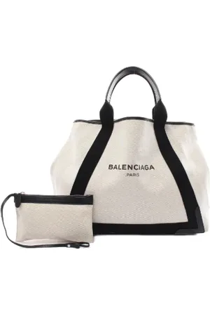 Balenciaga Femme, Pre-owned, Blanc, Taille: ONE Size Pre-owned Toile sacs-balenciaga