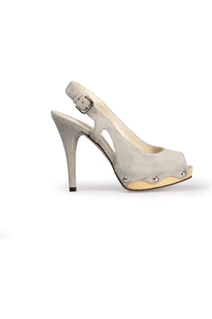 Stuart Weitzman Femme, Chaussures, Gris, Taille: 35 EU Sandales à Talons Hauts
