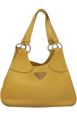 Prada Femme, Pre-owned, Jaune, Taille: ONE Size Pre-owned Cuir sacs-prada