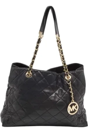 Michael Kors Femme, Pre-owned, Noir, Taille: ONE Size Pre-owned Cuir sacs-ports-paule