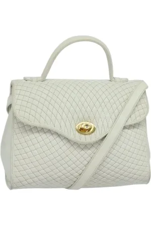 Bally Femme, Pre-owned, Blanc, Taille: ONE Size Pre-owned Cuir sacs-main