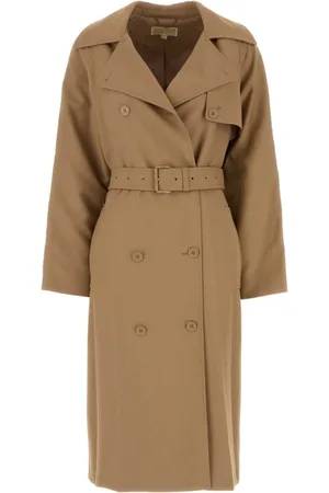 Michael Kors Femme, Manteaux, Brun, Taille: 38 FR Élégant Trench Camel