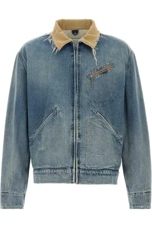 Maison Margiela Homme, Vestes, Bleu, Taille: M Veste en Jean Blazers et Gilets