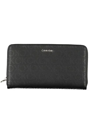 Calvin Klein Femme, Accessoires, Noir, Taille: ONE Size Portefeuille lgant Designer avec Protection Rfid