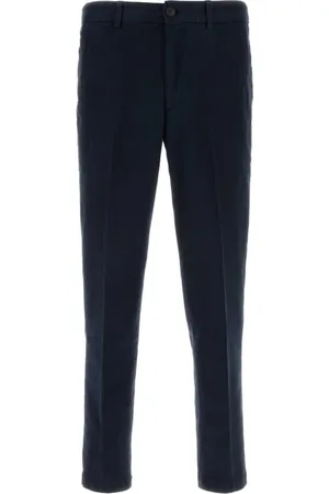 HUGO BOSS Homme, Pantalons, Bleu, Taille: XL Pantalon en Mélange de Coton Stretch Bleu Marine