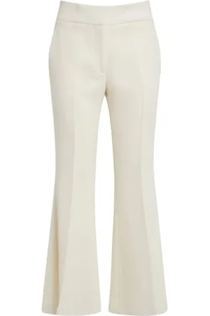 GABRIELA HEARST Femme, Pantalons, Blanc, Taille: 36 FR Pantalon Évasé en Crêpe Ivoire