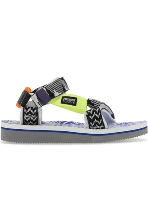 SUICOKE Femme, Chaussures, Gris, Taille: 40 EU Sandales Depassali en Tissu Multicolore