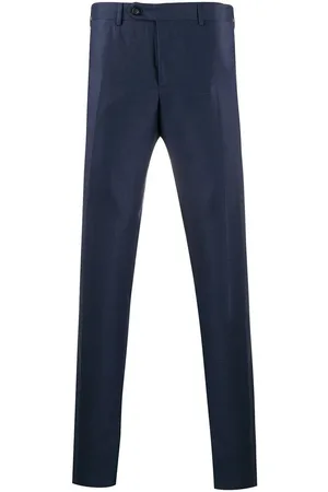 CANALI Homme, Pantalons, Bleu, Taille: XL Pantalon de costume bleu marine en laine