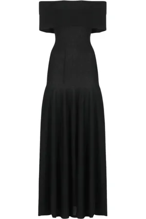 Khaite Femme, Robes, Noir, Taille: 38 FR Robe Midi Noire Chic