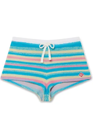 Casablanca Femme, Shorts, Multicolore, Taille: 40 FR Shorts Multicolores avec Détail Logo