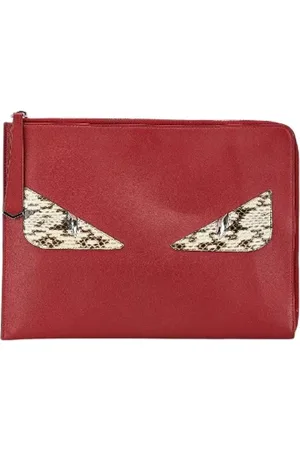 Fendi Femme, Pre-owned, Rouge, Taille: ONE Size Pre-owned Cuir pochettes-minaudieres