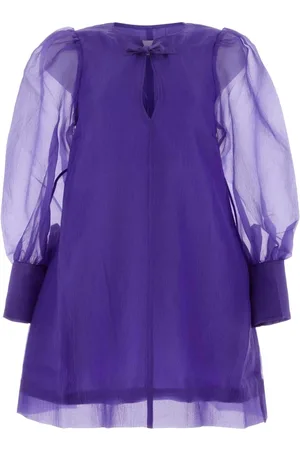 Ganni Femme, Robes, Violet, Taille: 36 FR Mini Robe Violette en Polyester