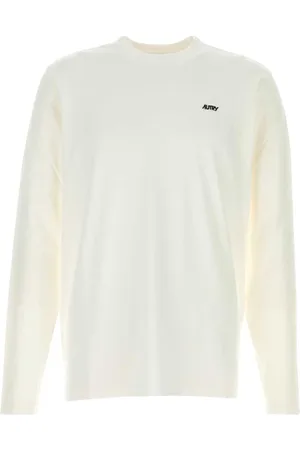 Autry Homme, Tops, , Taille: S T-shirt en Coton Blanc