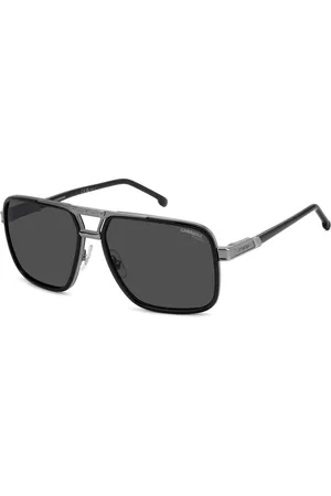 Carrera Homme, Accessoires, Noir, Taille: 61 MM Lunettes de Soleil Noires Polarisées Style Ruthénium Foncé