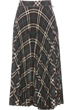 Burberry Femme, Jupes, Gris, Taille: 34 FR Jupe Midi Élégante