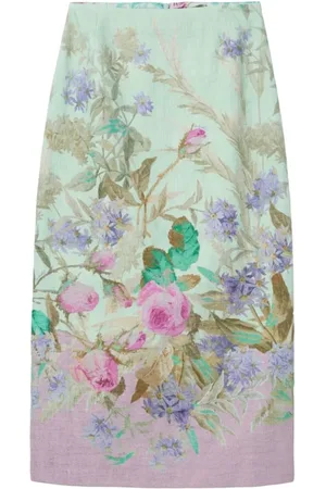 La DoubleJ Femme, Jupes, Multicolore, Taille: 42 FR Jupe Mini A-line Florale