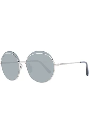 Bally Femme, Accessoires, Jaune, Taille: ONE Size Lunettes de Soleil Femme Or Rose Style Rond