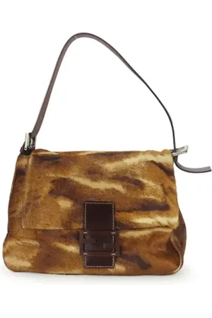 Fendi Femme, Pre-owned, Brun, Taille: ONE Size Pre-owned Cuir sacs-ports-paule