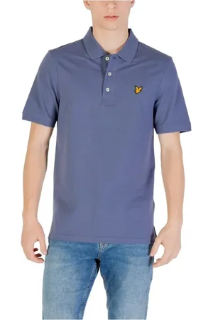 Lyle & Scott Homme, Tops, Bleu, Taille: XL Polo en Coton Bleu