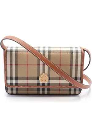 Burberry Femme, Pre-owned, , Taille: ONE Size Pre-owned Toile sacs-ports-paule